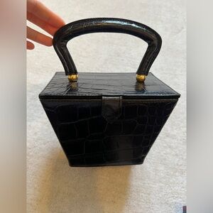 Staud crocodile top handle bag